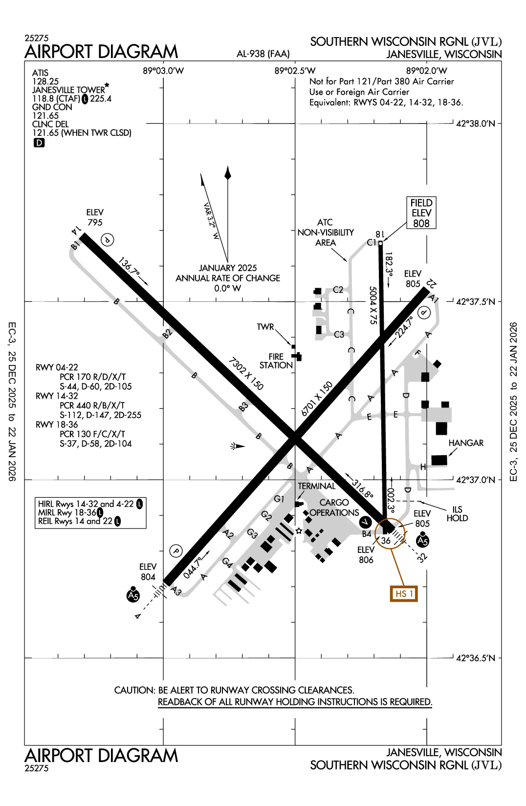 SOUTHERN WISCONSIN RGNL - Airport Diagram