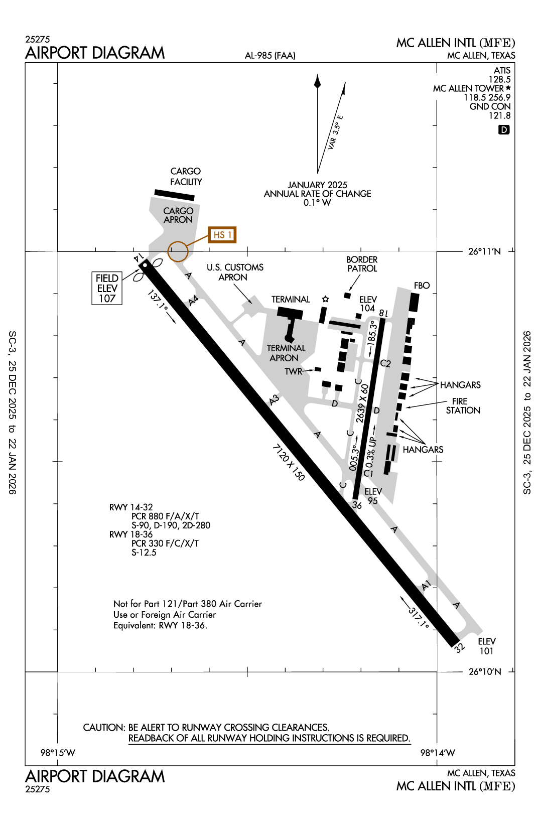 MC ALLEN INTL - Airport Diagram
