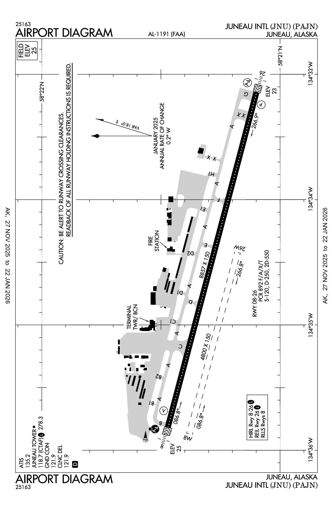 JUNEAU INTL - Airport Diagram