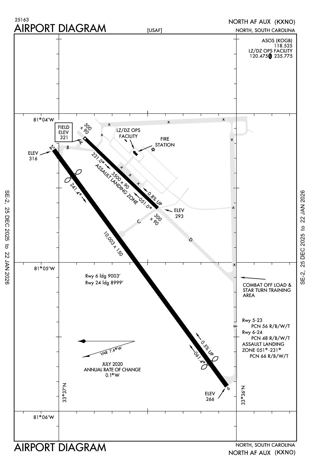 NORTH AF AUX - Airport Diagram