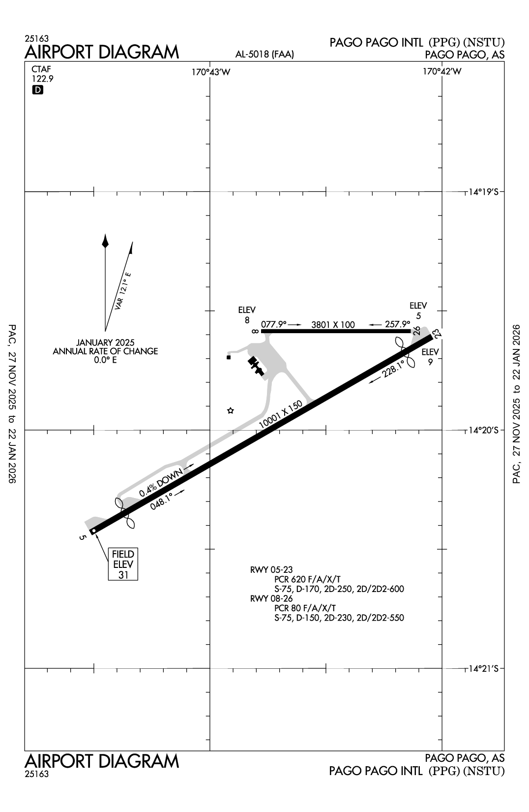 PAGO PAGO INTL - Airport Diagram