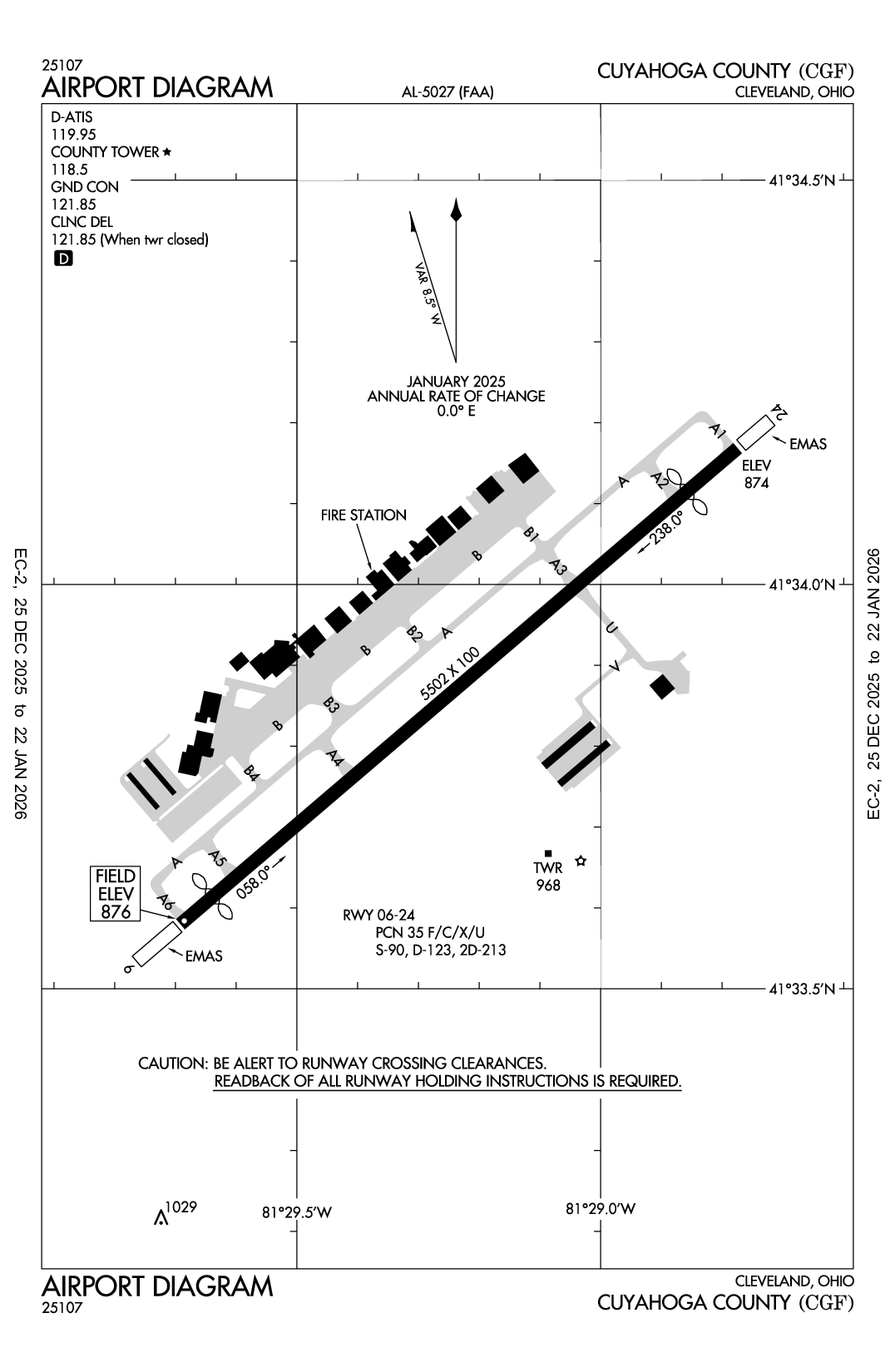 CUYAHOGA COUNTY - Airport Diagram