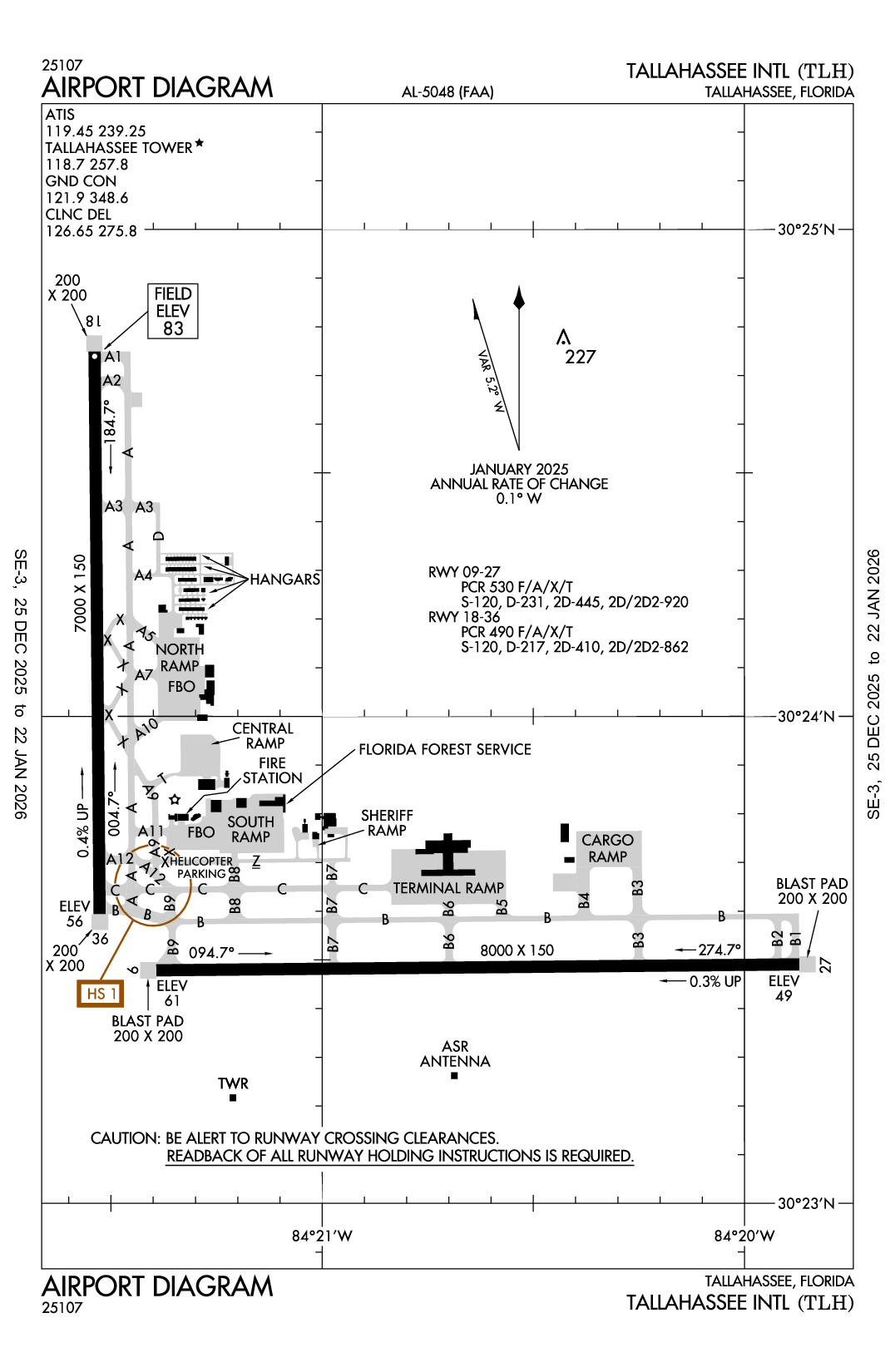 TALLAHASSEE INTL - Airport Diagram