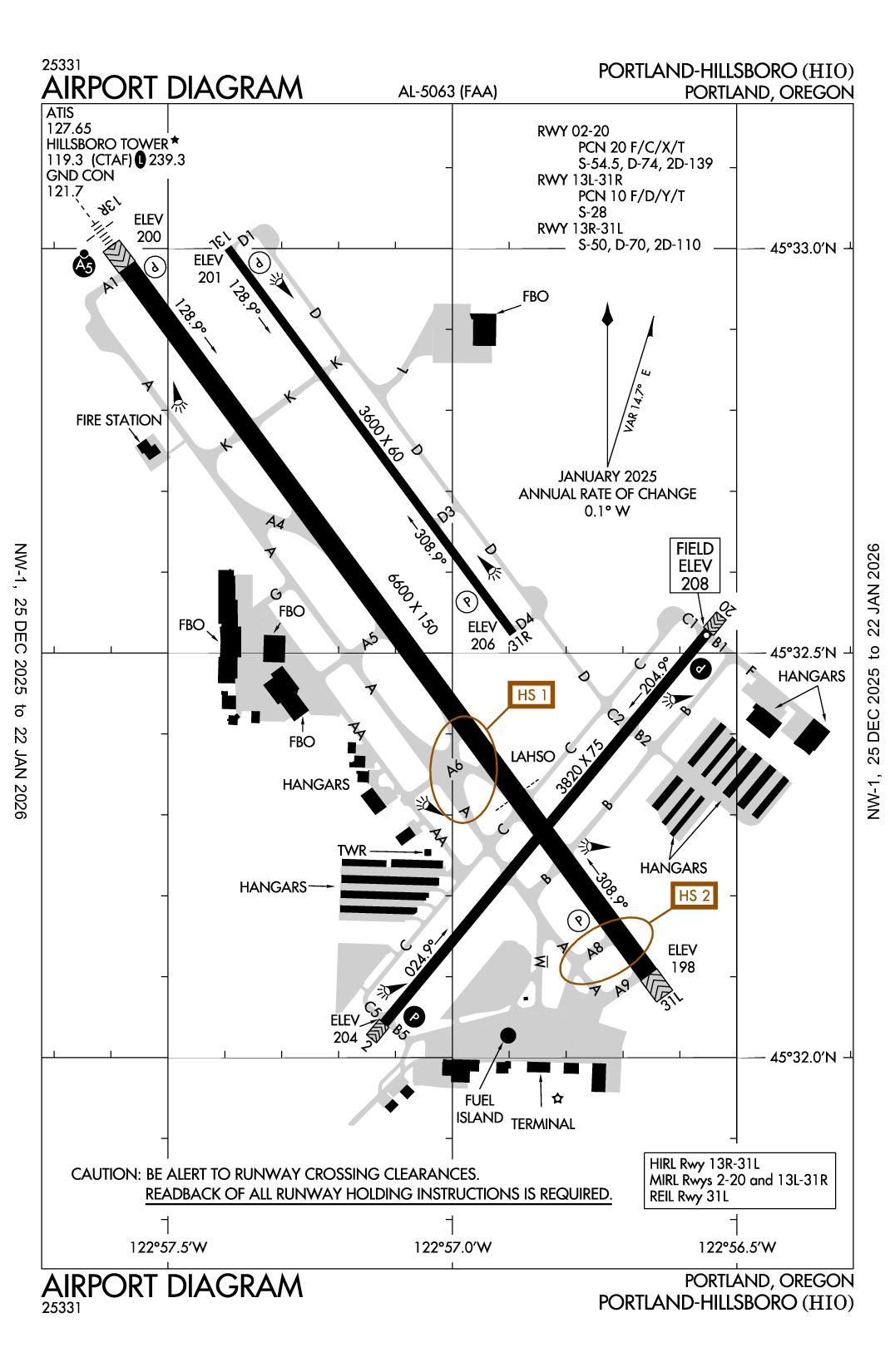 PORTLAND-HILLSBORO - Airport Diagram