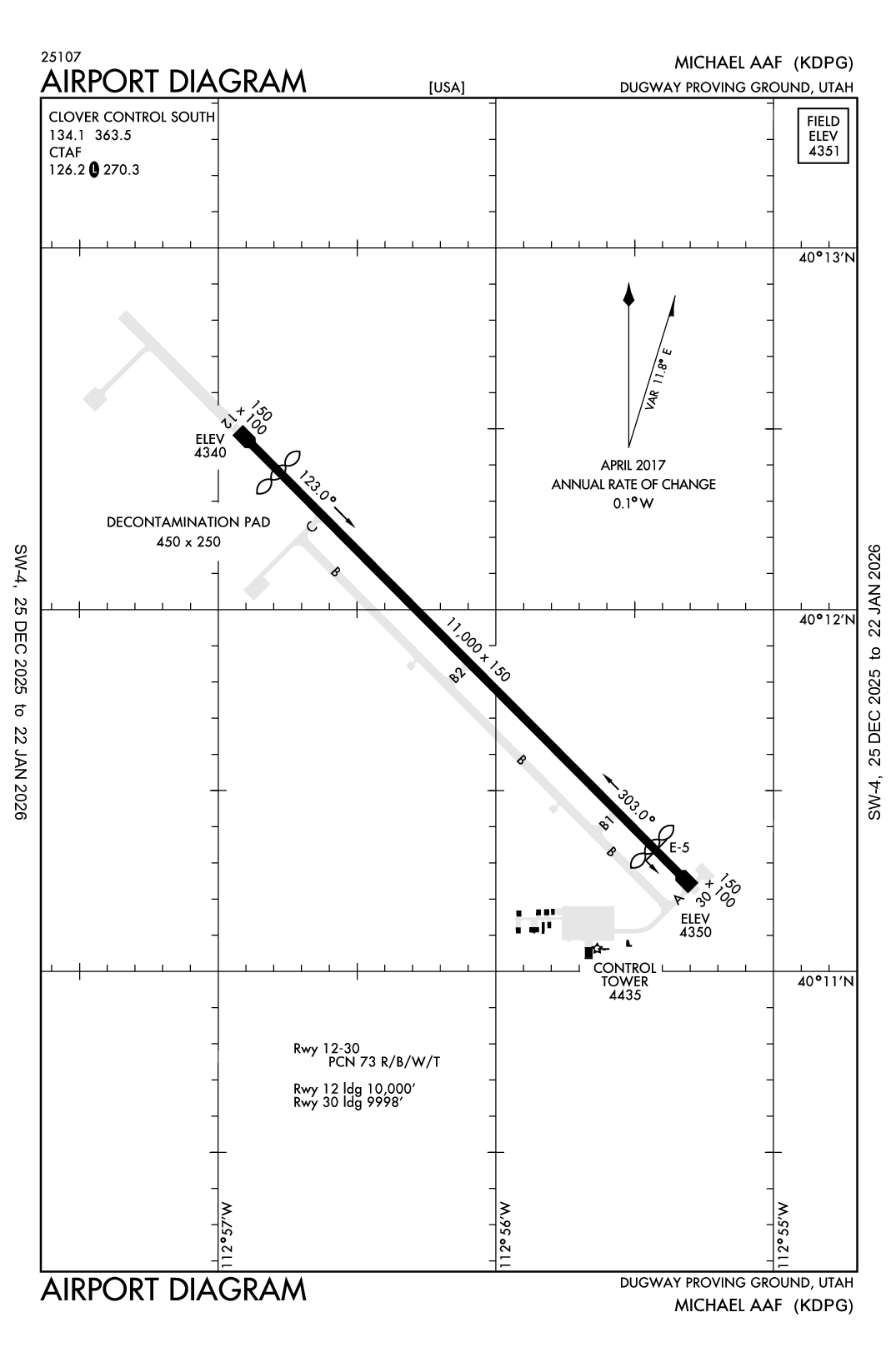 MICHAEL AAF (DUGWAY PROVING GROUND) - Airport Diagram