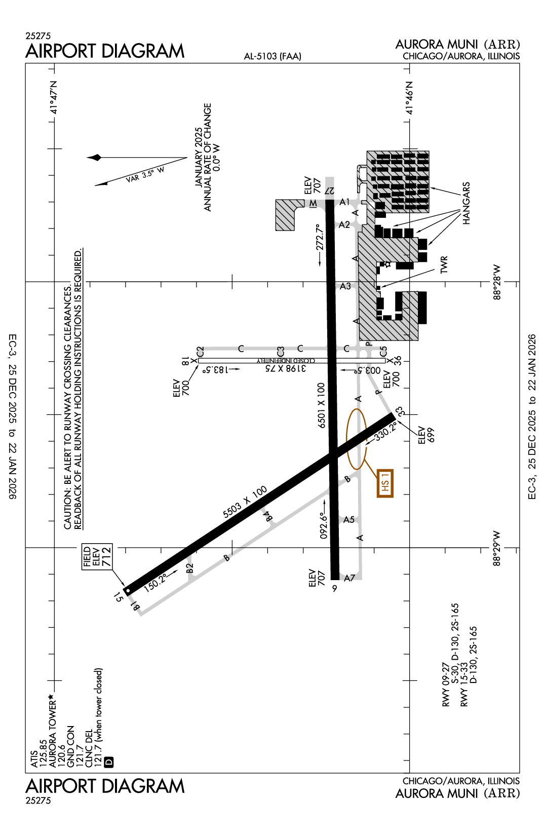 AURORA MUNI - Airport Diagram