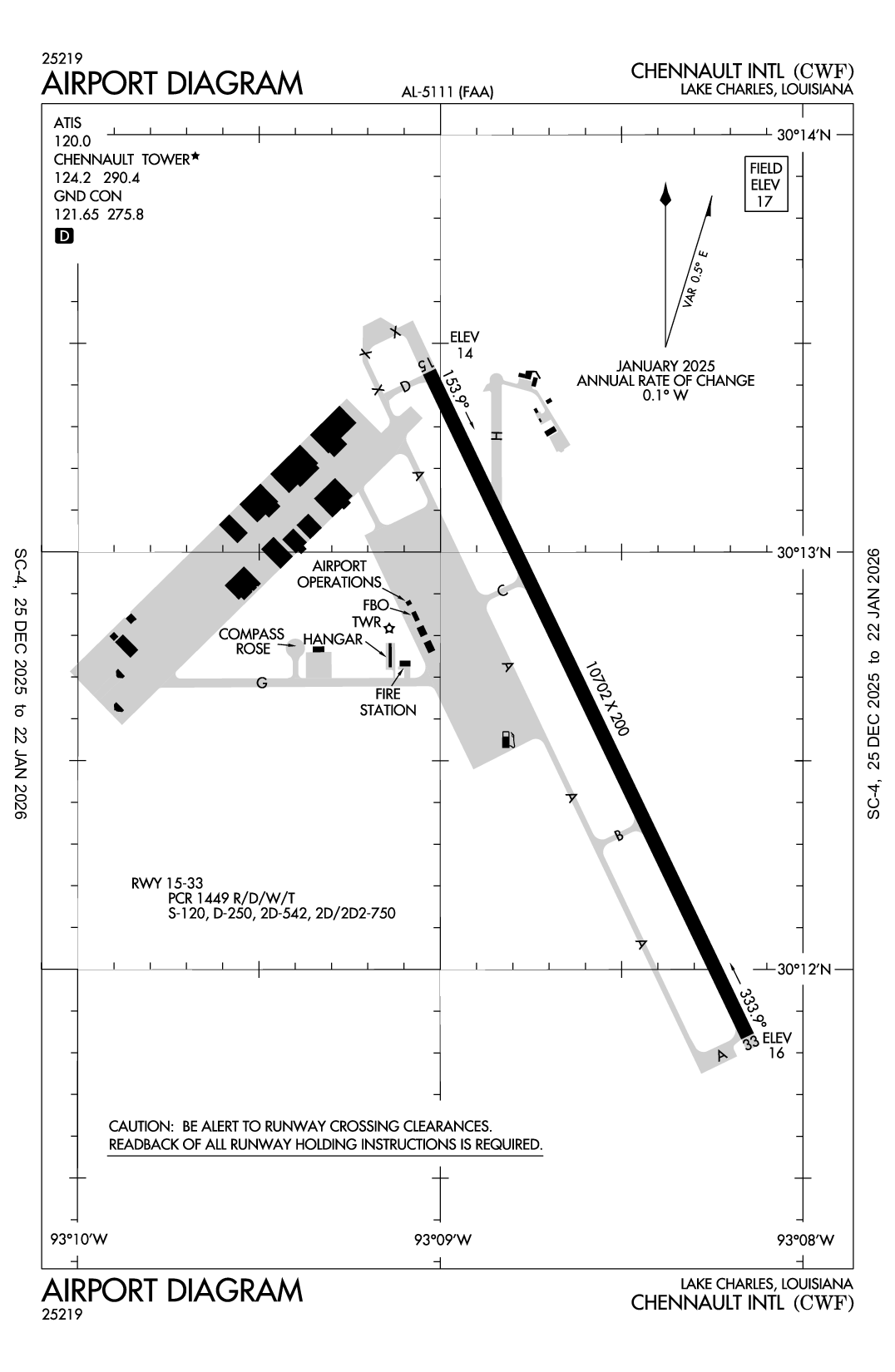 CHENNAULT INTL - Airport Diagram