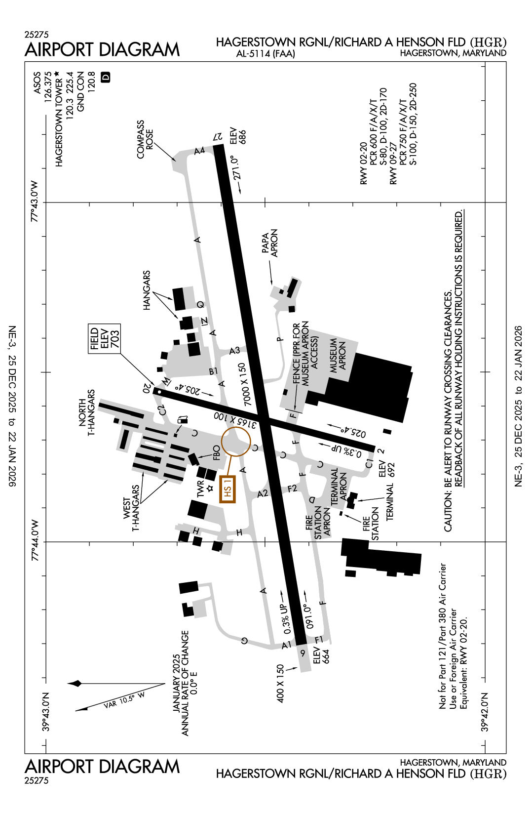 HAGERSTOWN RGNL/RICHARD A HENSON FLD - Airport Diagram