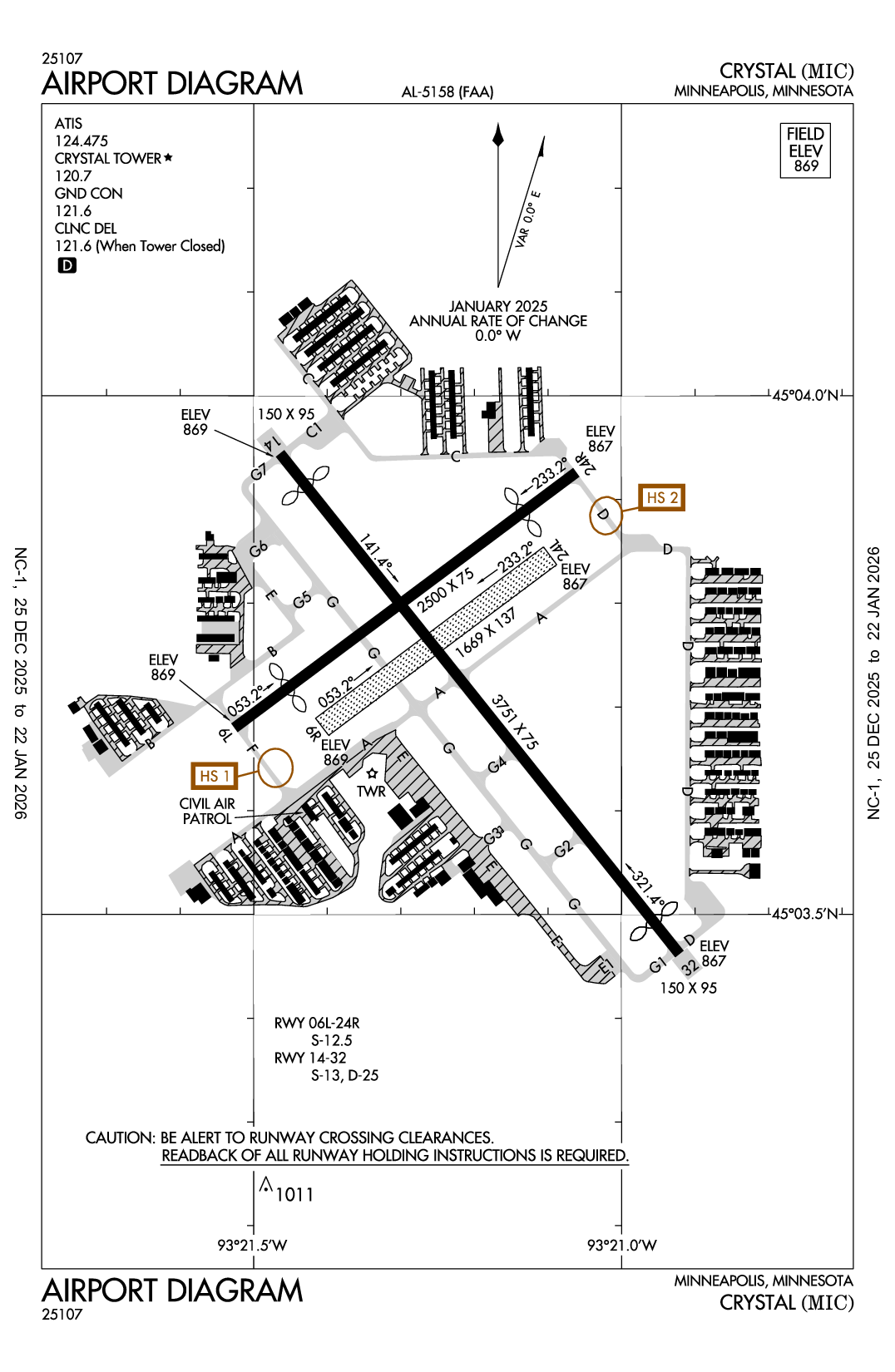 CRYSTAL - Airport Diagram
