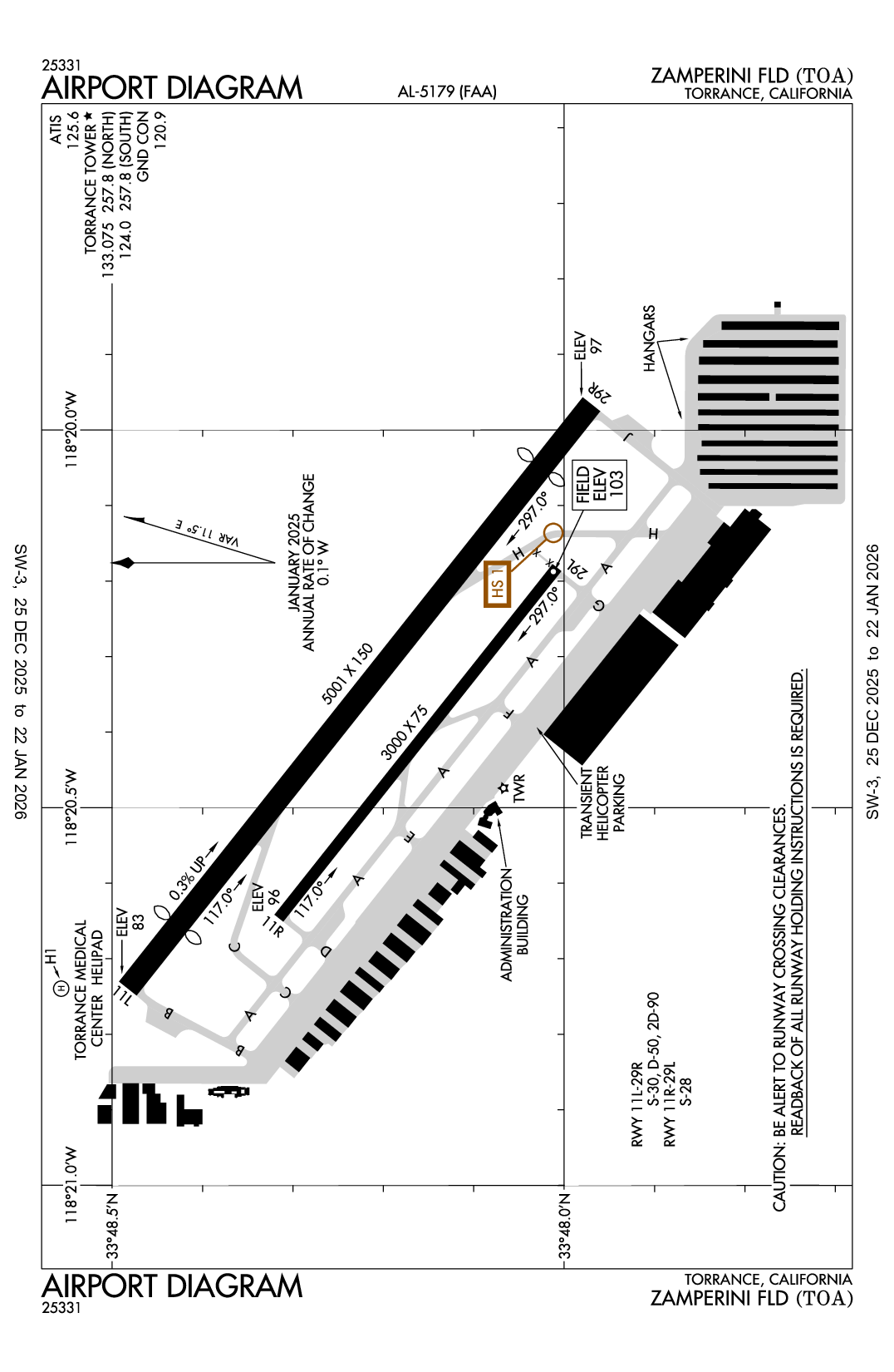 ZAMPERINI FLD - Airport Diagram