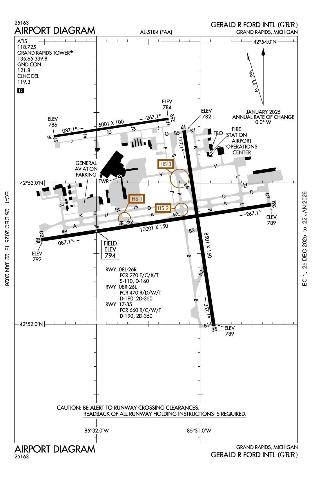 GERALD R FORD INTL - Airport Diagram