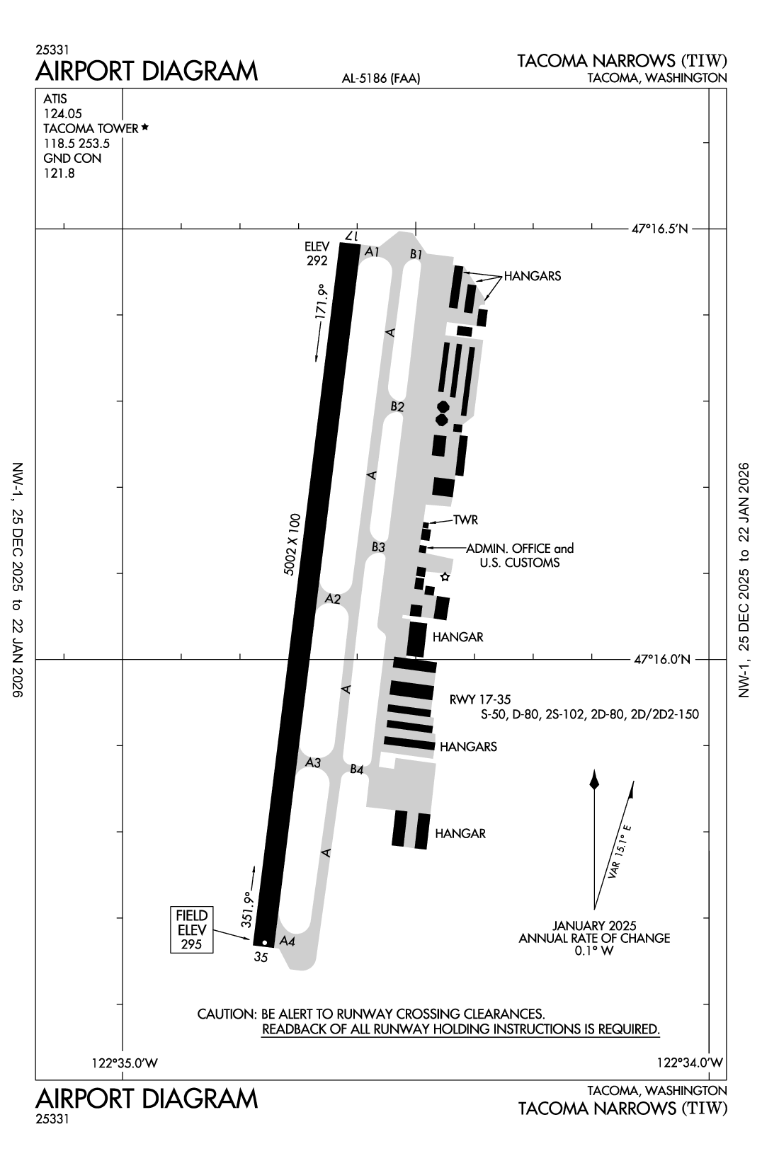 TACOMA NARROWS - Airport Diagram