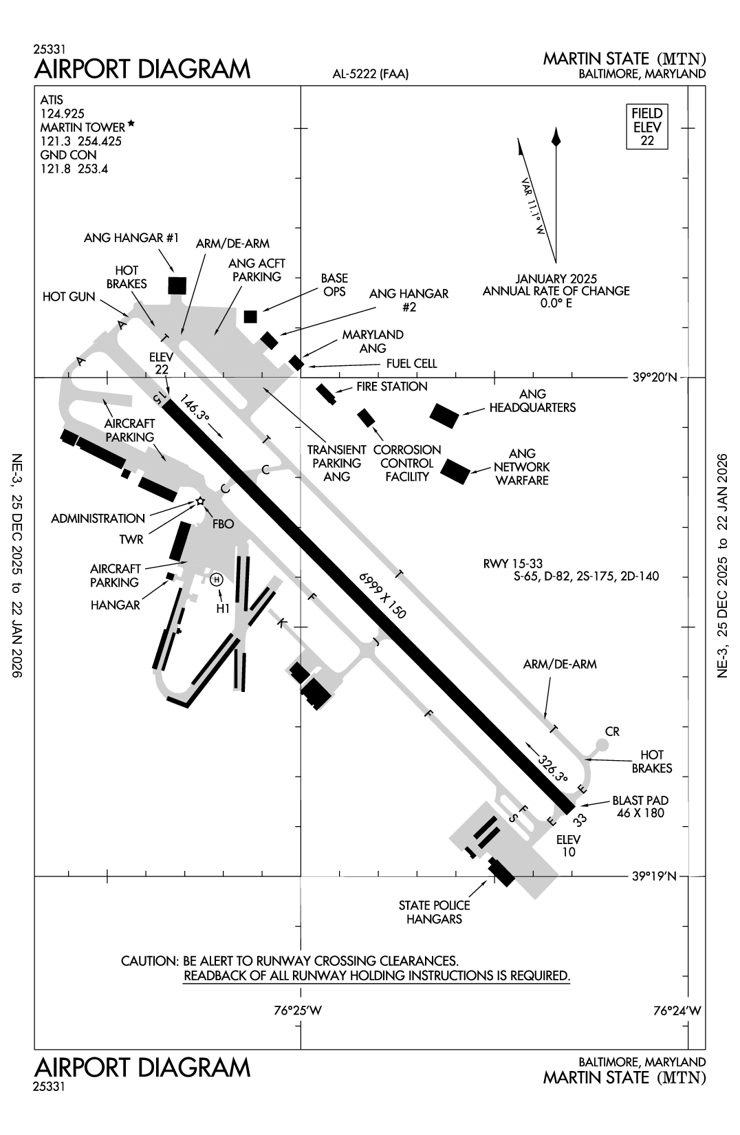 MARTIN STATE - Airport Diagram