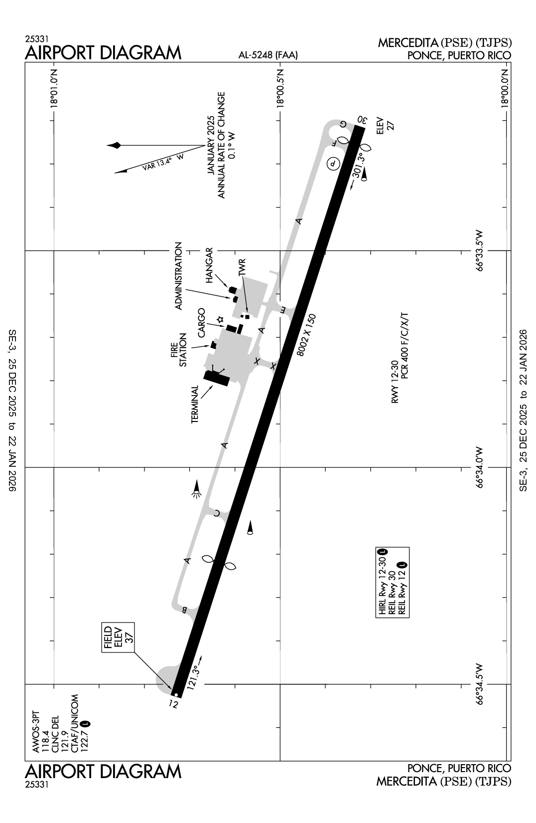 MERCEDITA - Airport Diagram