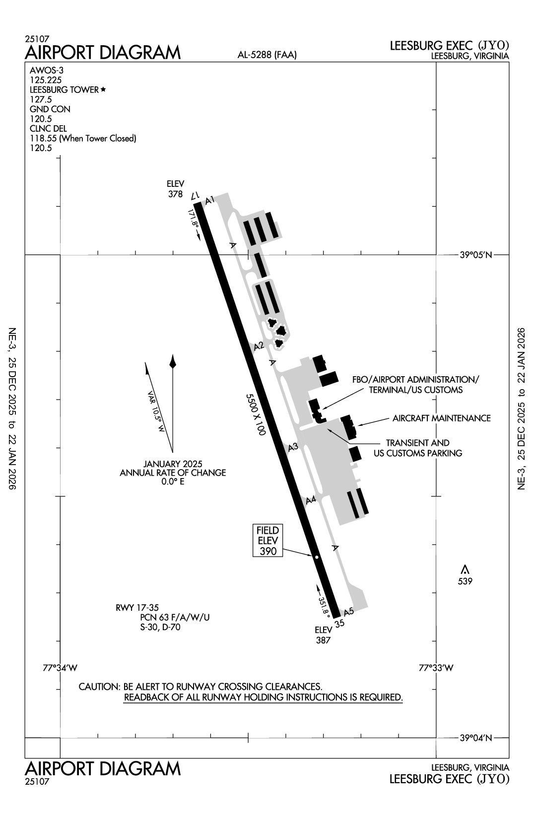 LEESBURG EXEC - Airport Diagram
