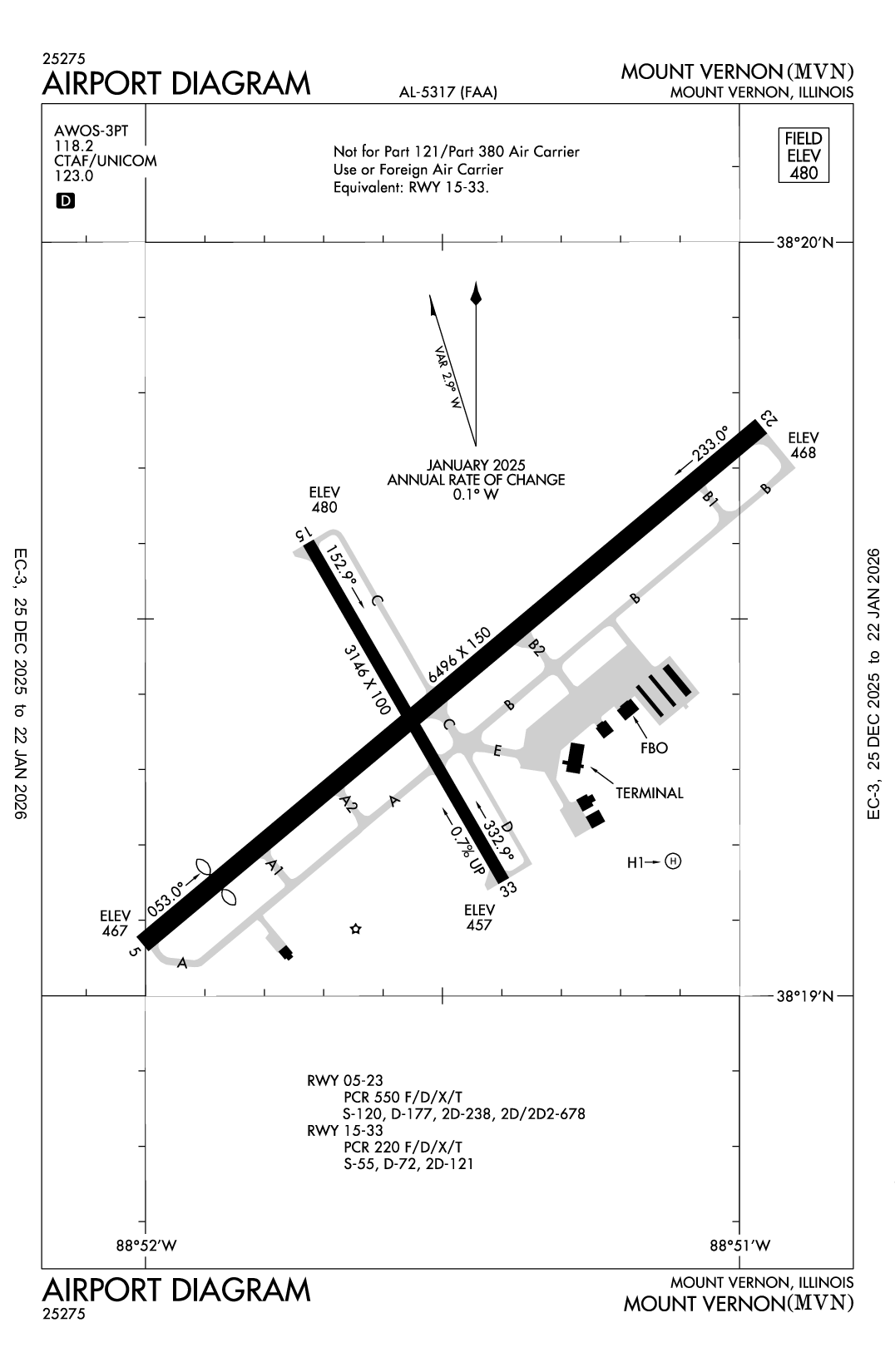 MOUNT VERNON - Airport Diagram