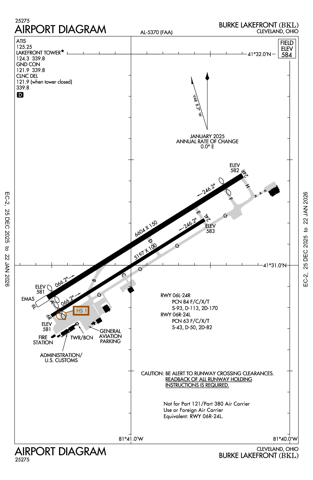 BURKE LAKEFRONT - Airport Diagram