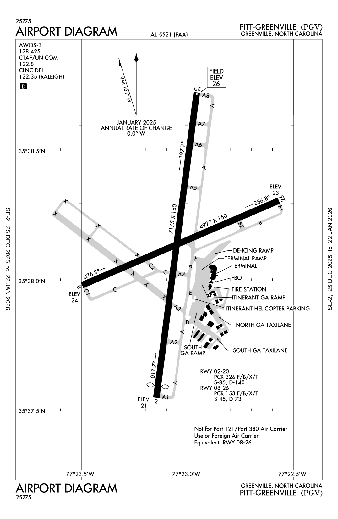 PITT-GREENVILLE - Airport Diagram