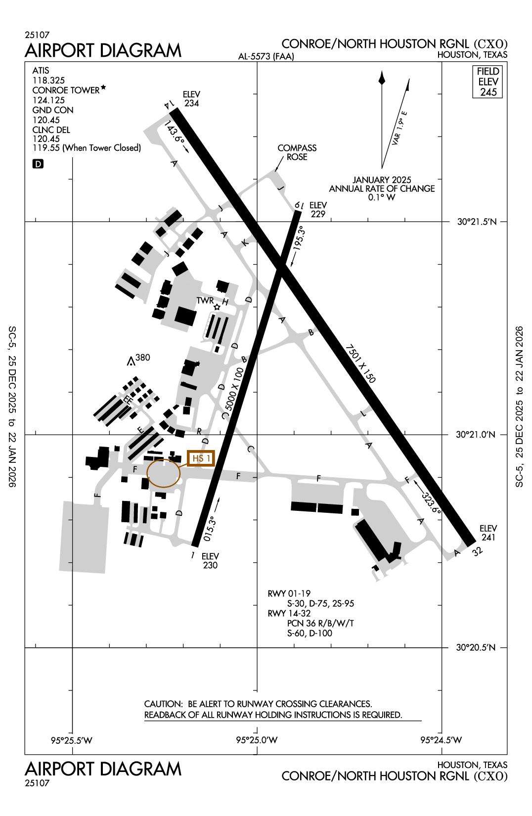 CONROE/NORTH HOUSTON RGNL - Airport Diagram