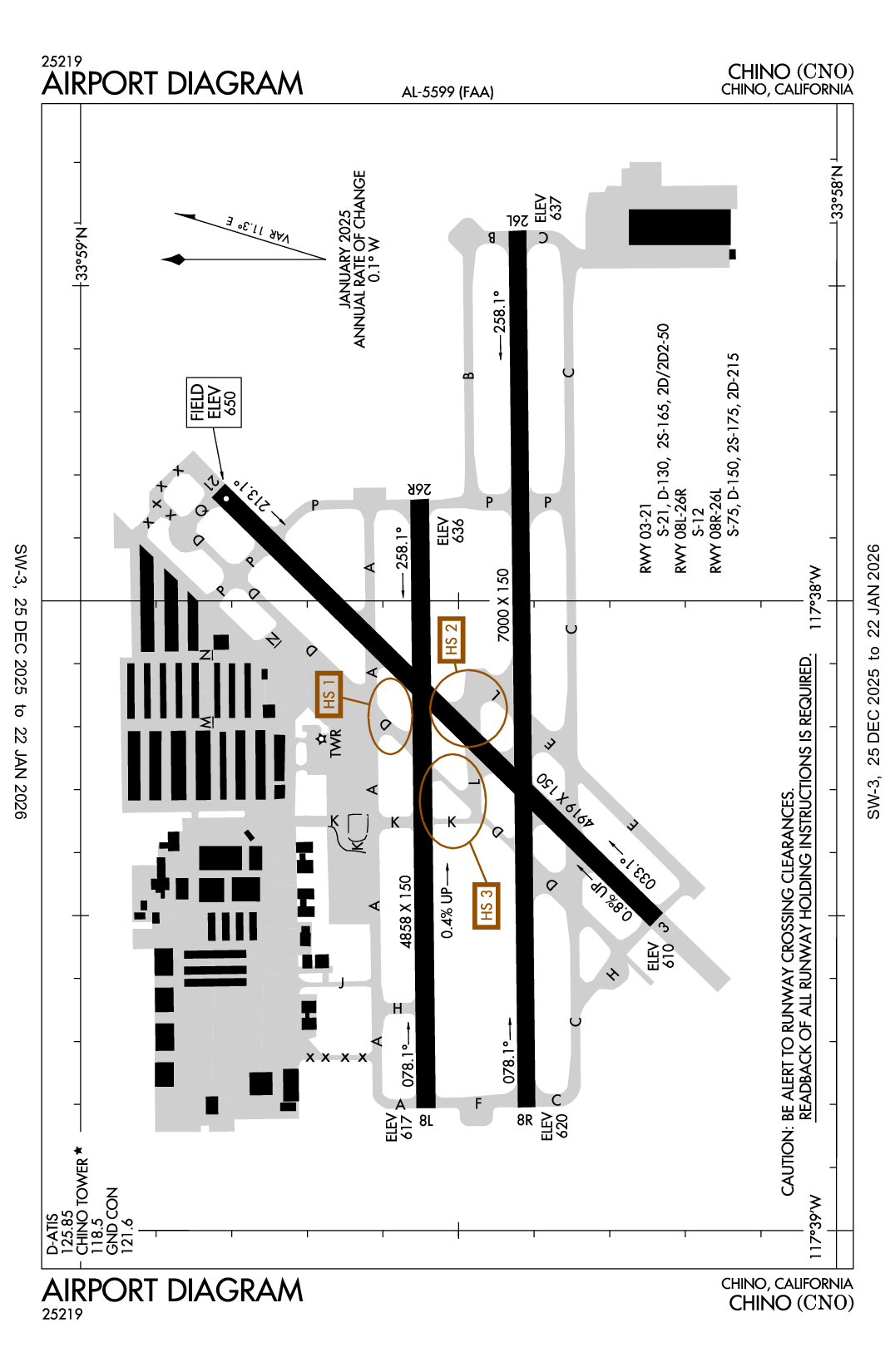 CHINO - Airport Diagram
