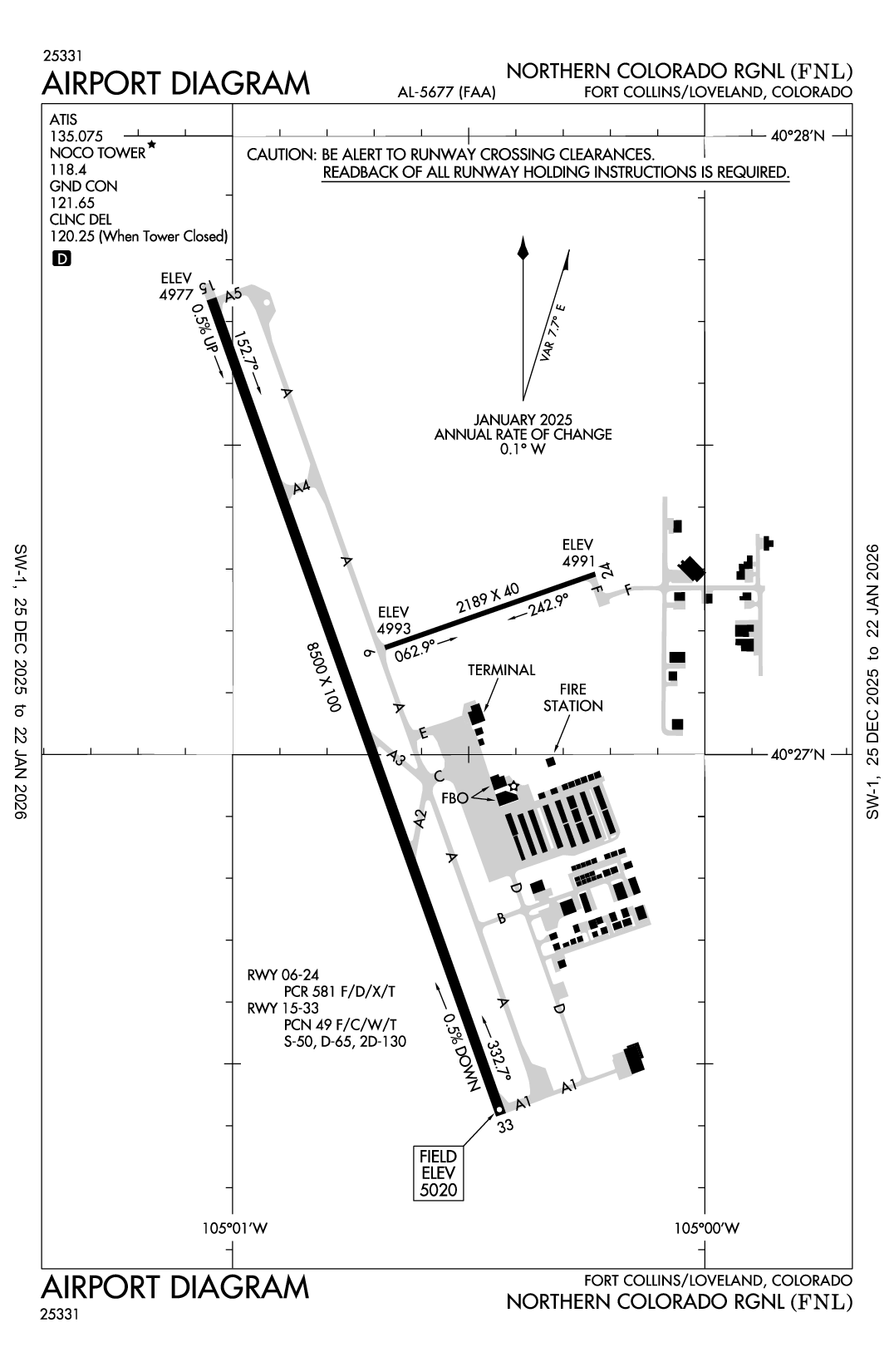 NORTHERN COLORADO RGNL - Airport Diagram