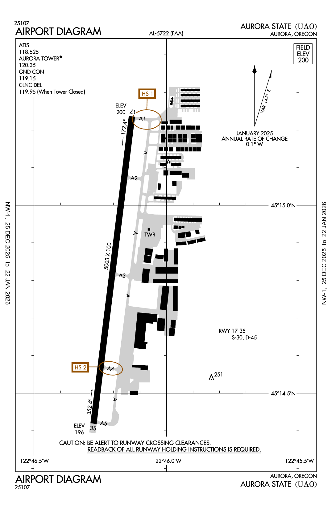 AURORA STATE - Airport Diagram