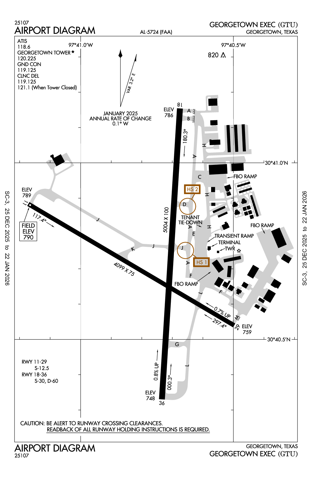 GEORGETOWN EXEC - Airport Diagram