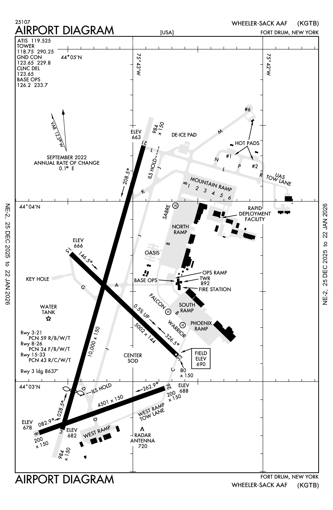 WHEELER-SACK AAF - Airport Diagram