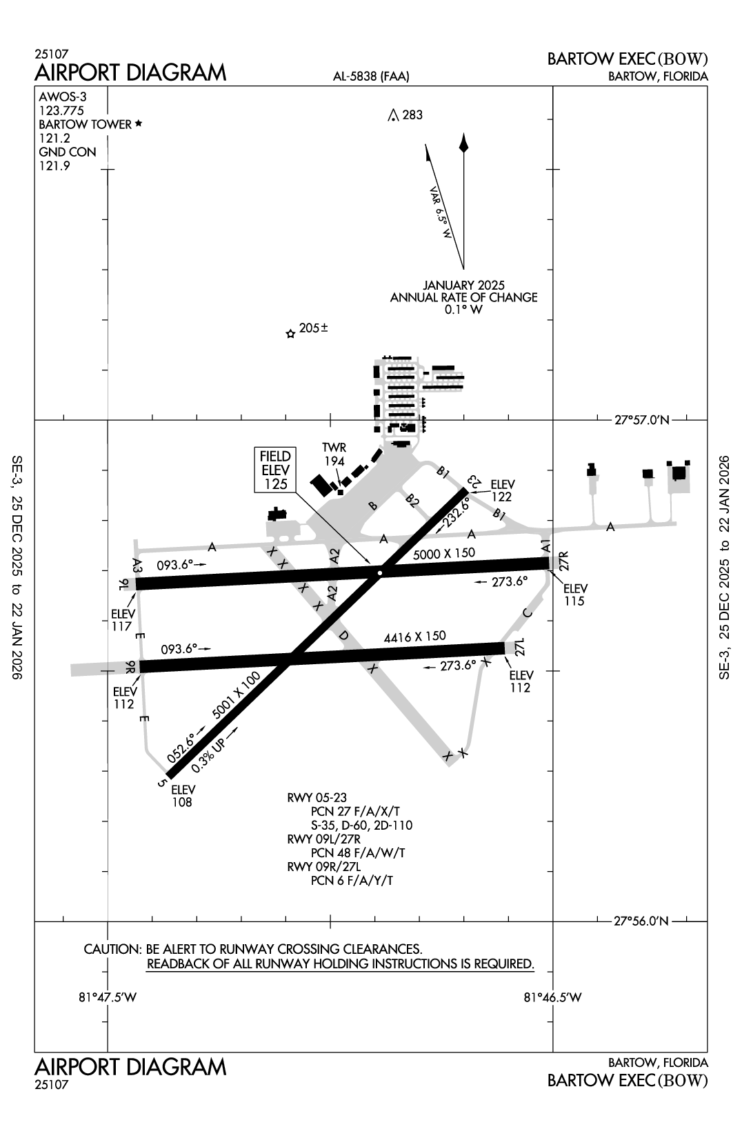 BARTOW EXEC - Airport Diagram