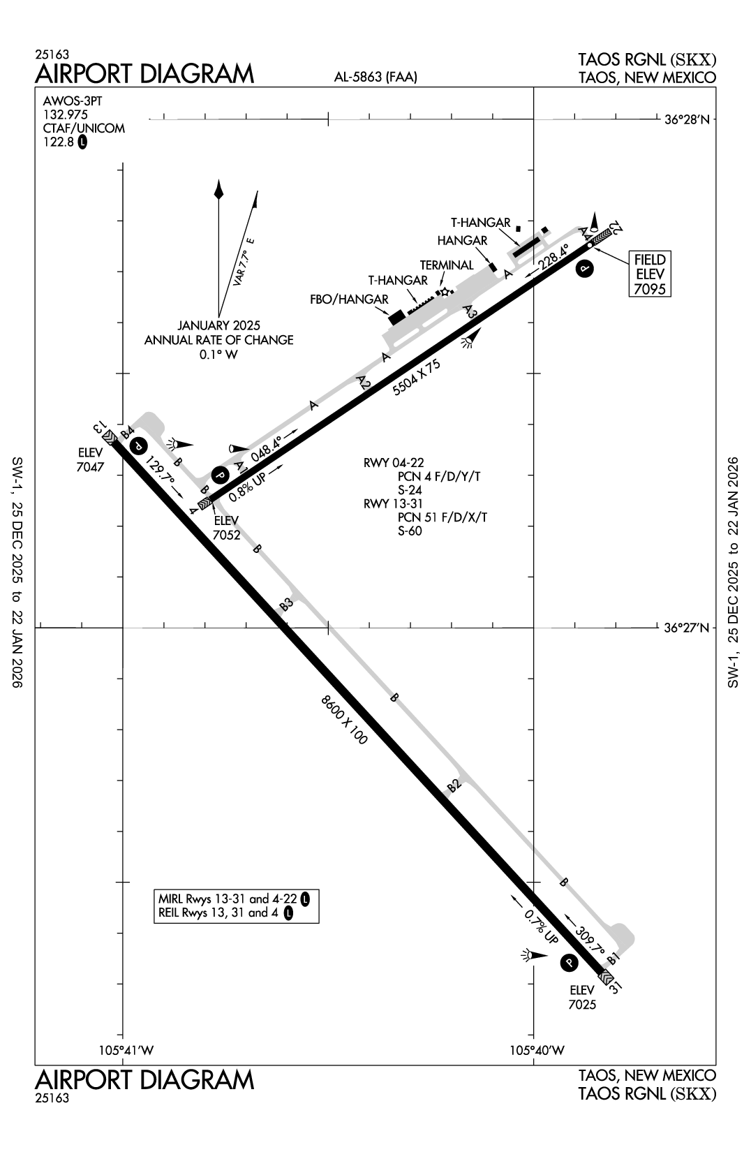 TAOS RGNL - Airport Diagram