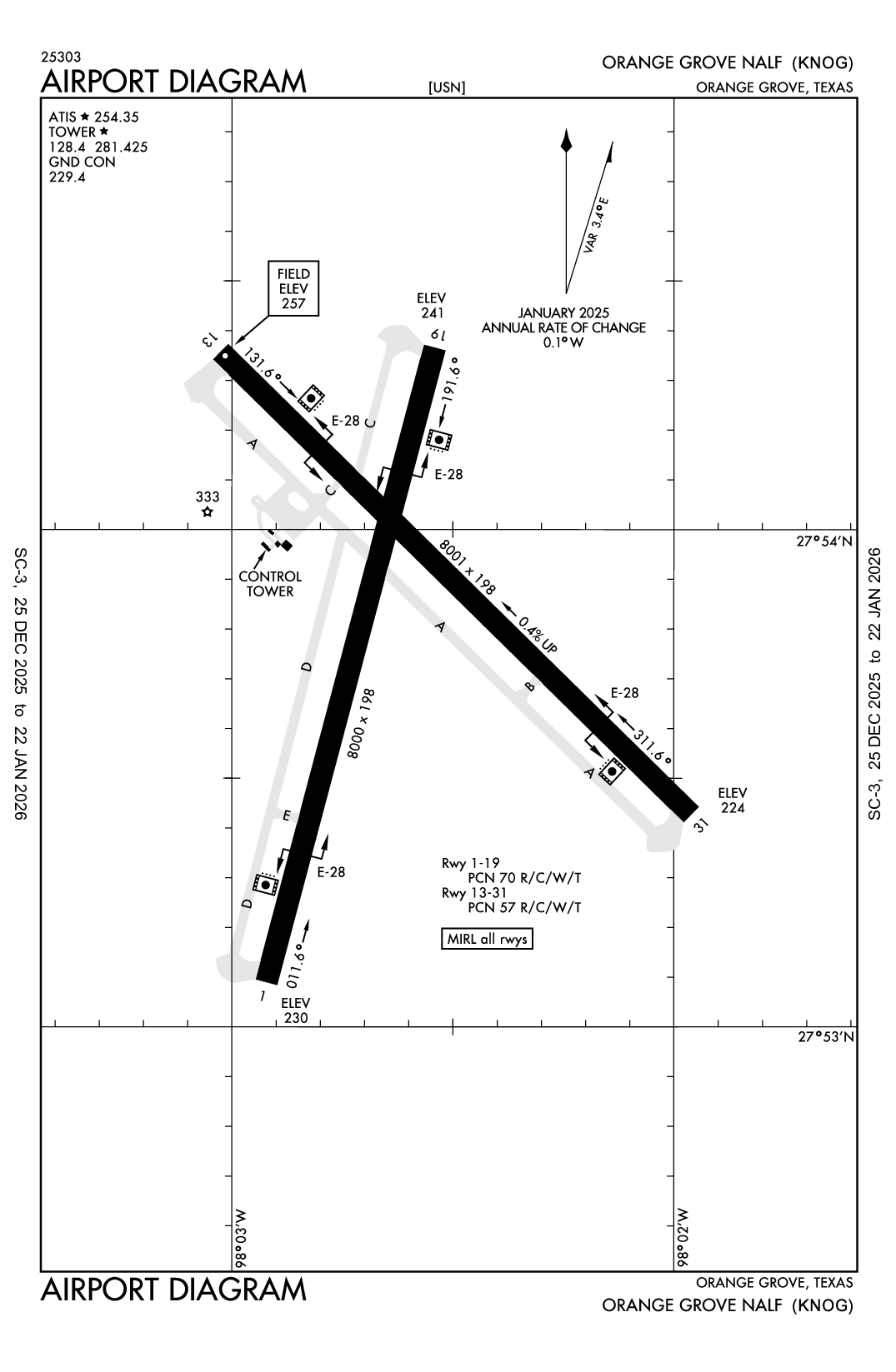 ORANGE GROVE NALF - Airport Diagram