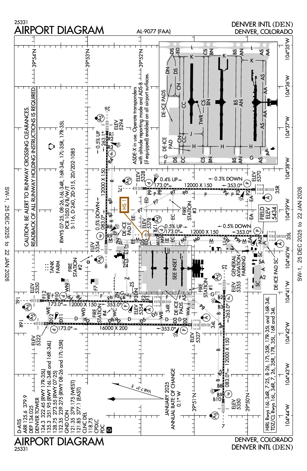 DENVER INTL - Airport Diagram