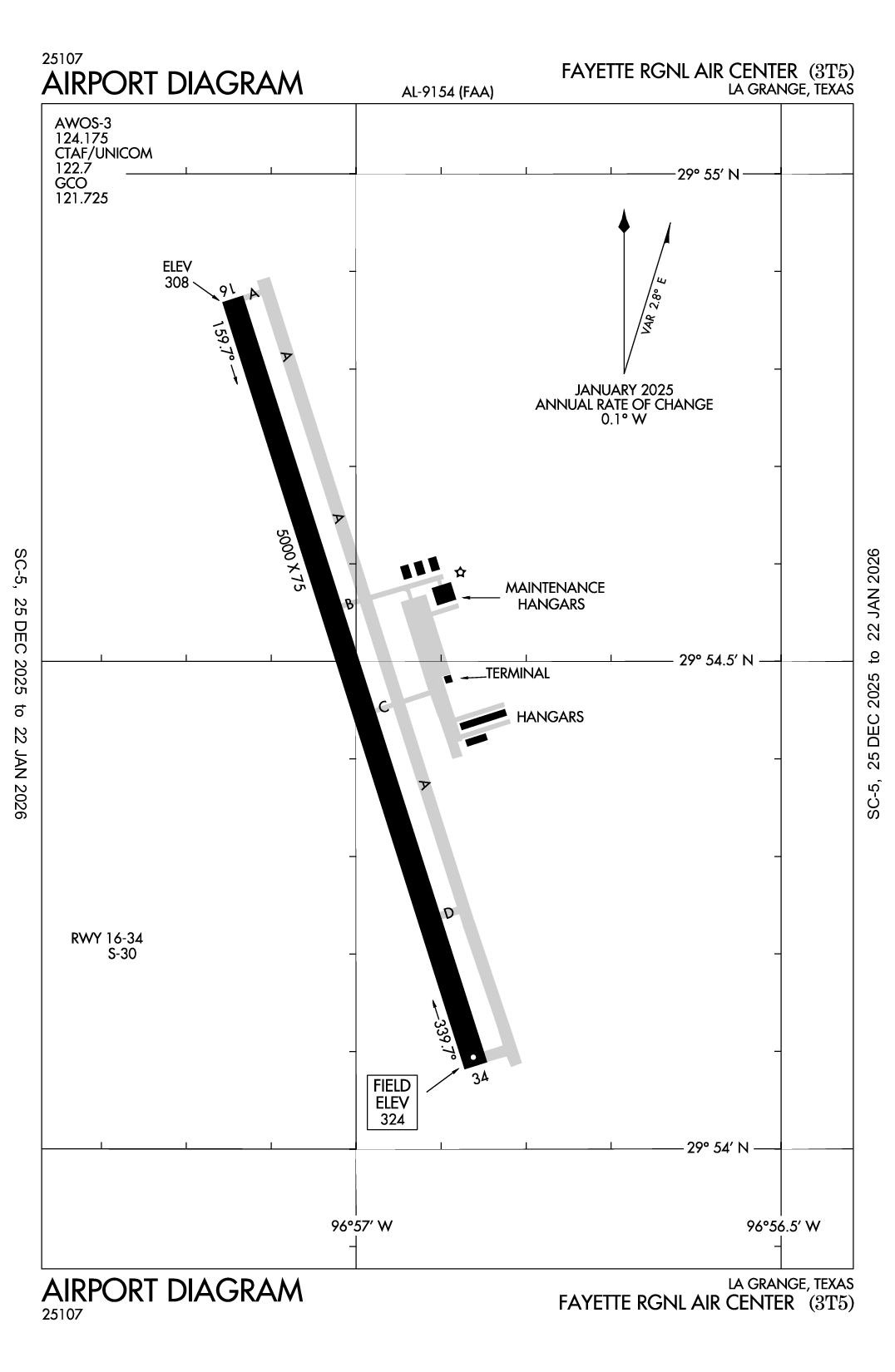 FAYETTE RGNL AIR CENTER - Airport Diagram