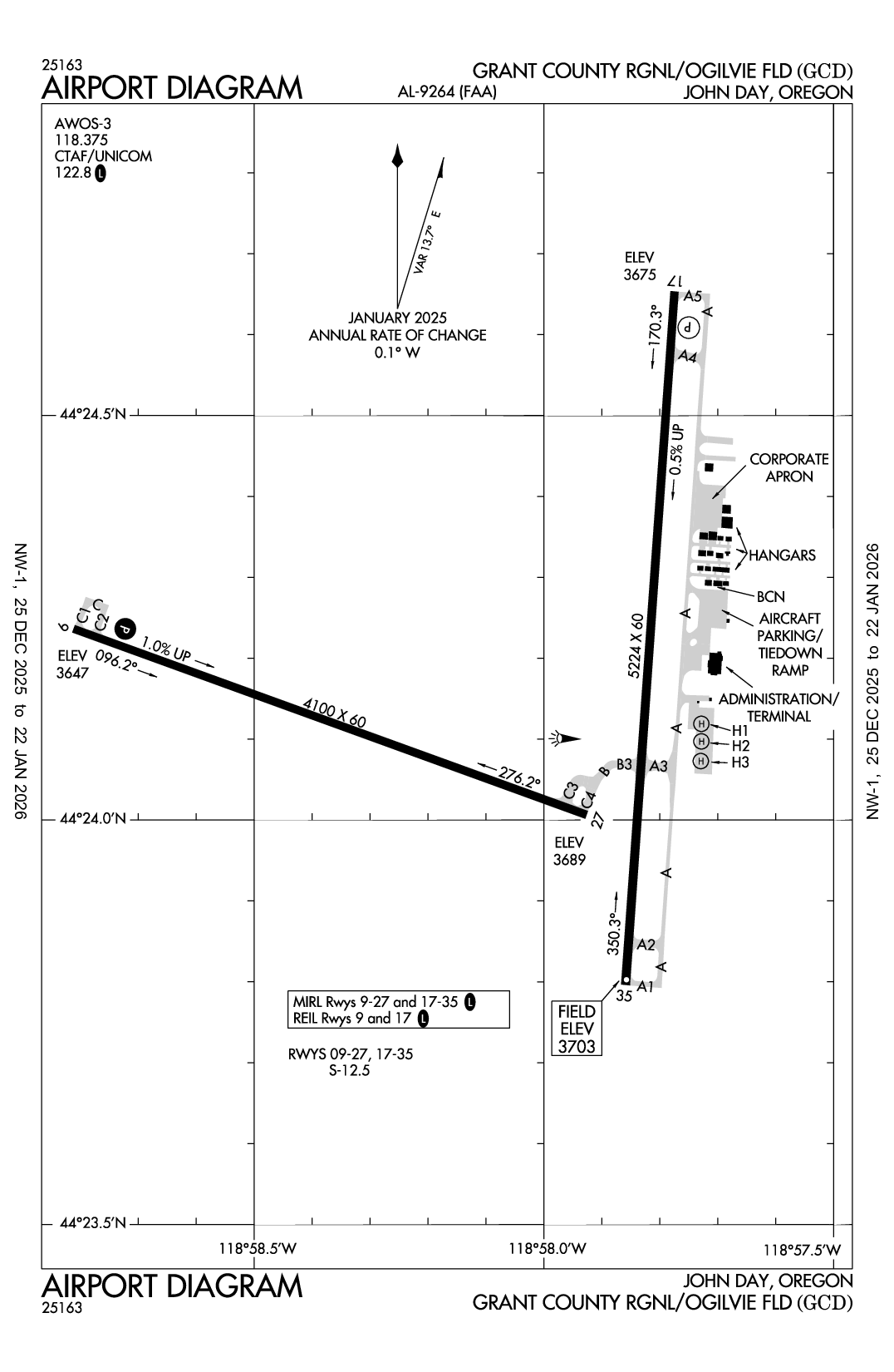 GRANT COUNTY RGNL/OGILVIE FLD - Airport Diagram