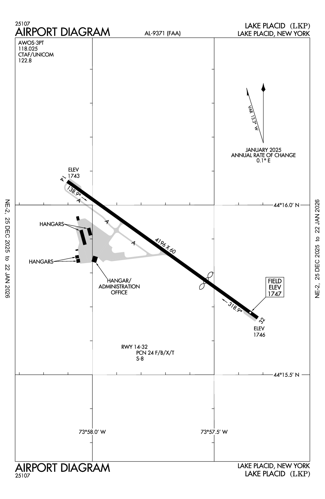 LAKE PLACID - Airport Diagram